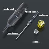 UPTATSUPPLY Poseidon Tattoo Cartridge Needles 50Pcs Mixed Sizes RL RS M1 RM view 3
