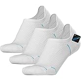 BRISIRA Bamboo Viscose Coolmax Mens No Show Socks Cushioned Moisture Wicking Anti Blister Athletic Low Cut Socks