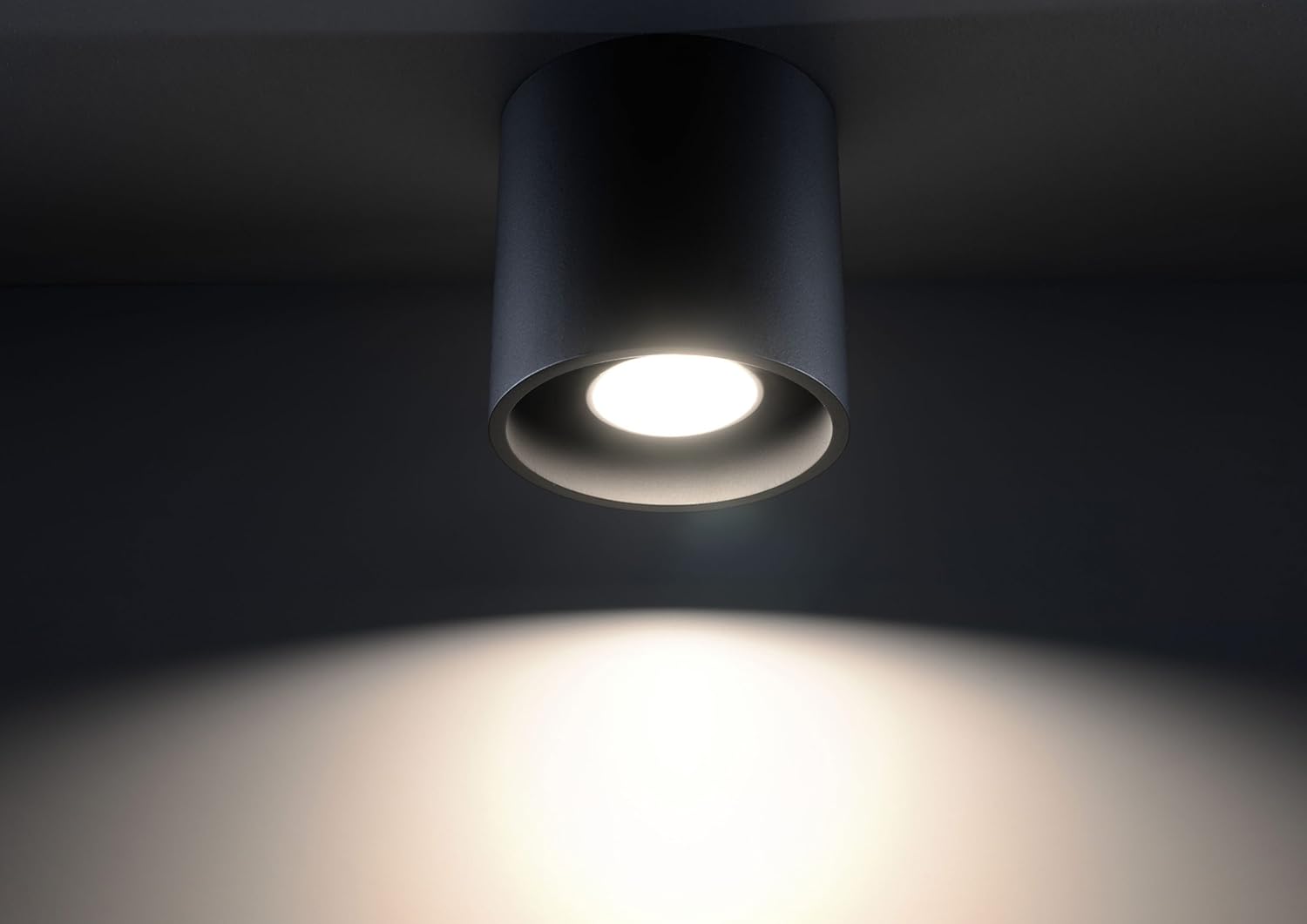 Ceiling lamp LED ORBIS SL.0016 SOLLUX Modern Plafond lamp Black G9 1-Light Aluminium Round for The Kitchen and The Bedroom - Image 4