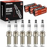 A-Premium Iridium Platinum Spark Plugs Compatible with Mercedes-Benz E280, E300, GLK350, ML350, ML450, S350, SLK280, SLK300, 