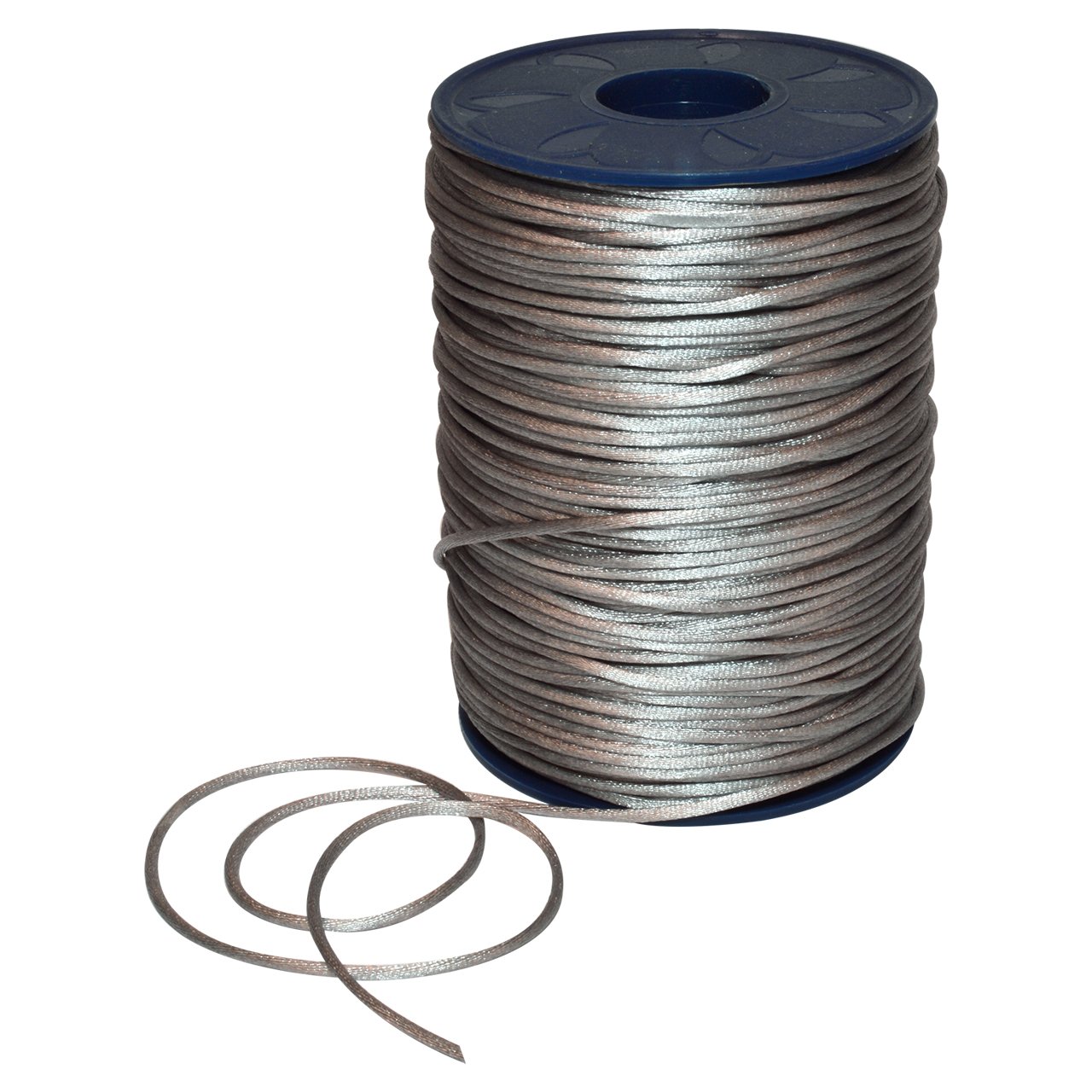 Morex Ribbon 1305/144-631 Satin Cord, 1/8" x 144 yd, Silver โ image 1