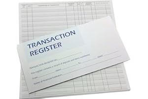 WINGS CRAFT & FUNDRAISING SUPPLY 50 Page Checkbook Transaction Registers with 2023 2024 2025 Calendars - Set of 3