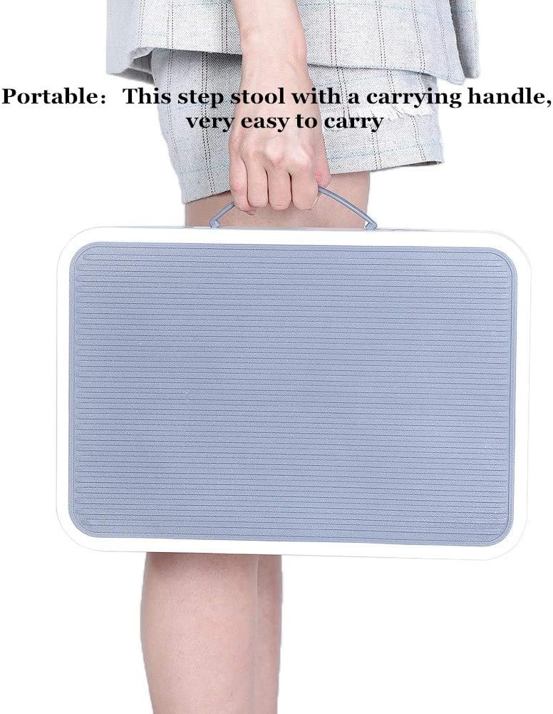 Sattiyrch Step Stool for Adult,Portable Folding Metal Small One Step Stool with Non Slip Platform,6.8"(H),Max Load 330 lbs: Kitchen & Dining