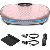 Merach CV55 4D Vibration Plate Exercise Machine with 440W Powerful Motors | 7 Modes, 120 Speeds, 440lbs Capacity, Bluetooth, 