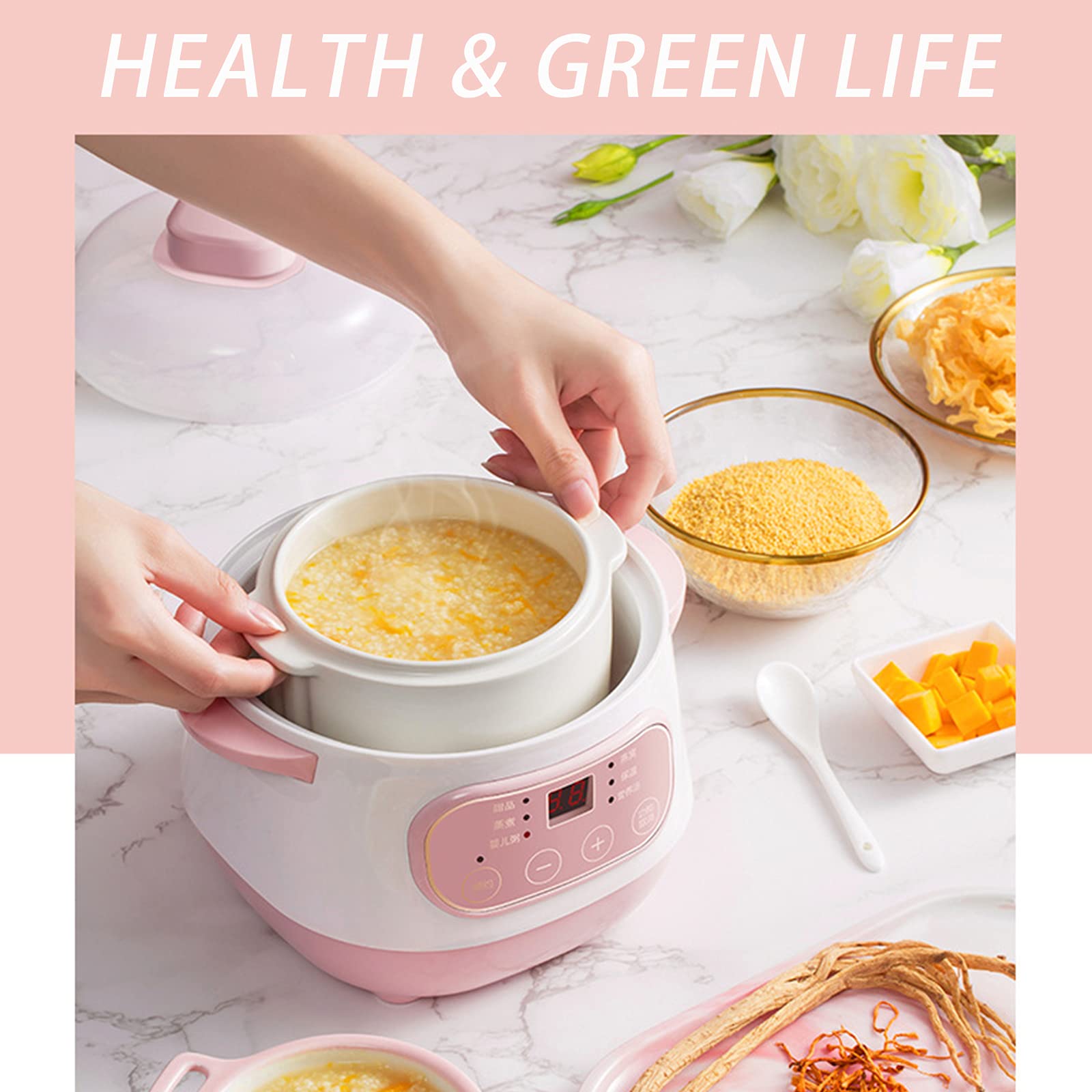 Smart Small Electric Stewing Pan Appointment Timing Sputum Stewed Automatic Mini Boiled Porridge Soup Pot Electric Stew