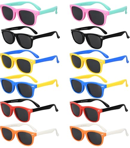 sunglasses  6 variety pack. 6 DIFFERENT SUNGLASSES Amazon.com: GoodUping 6 Pack Kids Sunglasses Bulk with UV  main image 3