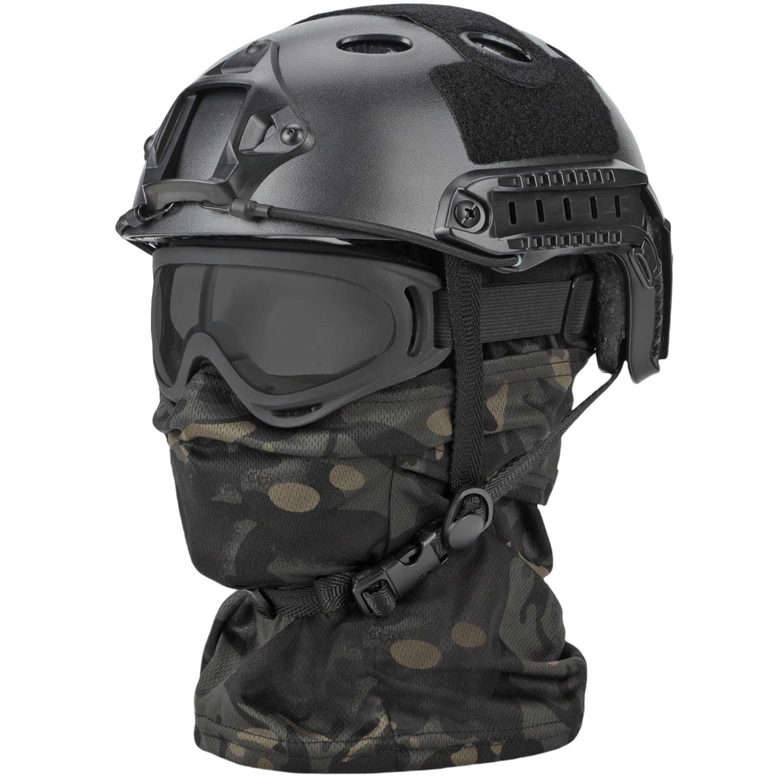 SANYETS Airsoft Helmet, Black PJ Tactical Helmet