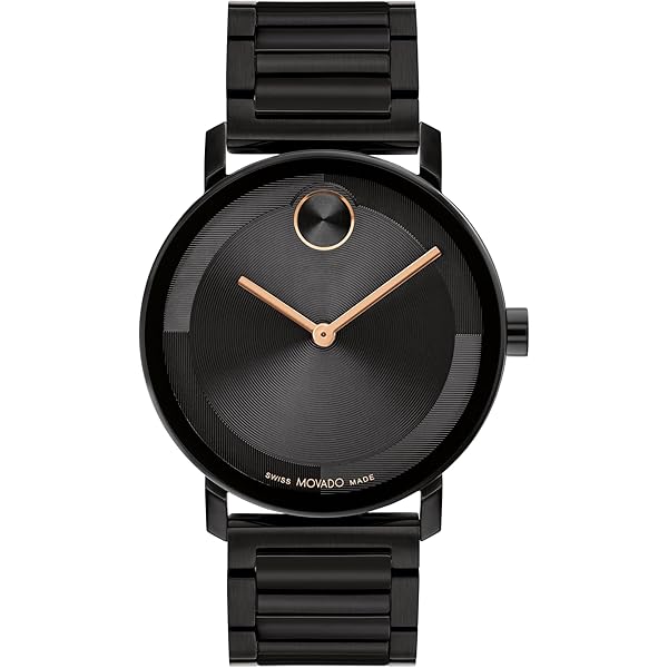 時計 Movado Bold Black 3600626 Movado | Movado Trend black watch with black dial, light