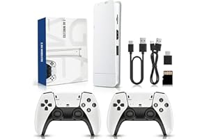 Retro Handheld Game Console, Game Stick with 20000+ Preloaded Games & 15 Emulators, Upgraded Low-Latency 2.4G Wireless Contro