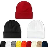 NPQQUAN 3 Packs Unisex Beanie Hats for Men Women Winter Knit Beanies