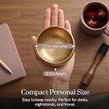 Silent Mind Tibetan Singing Bowl Set with Cushion Mallet Beginner Friendly view 5