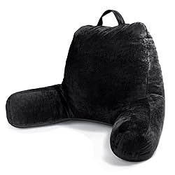 Sasttie Reading Pillow for Bed, Velvet Back Support
