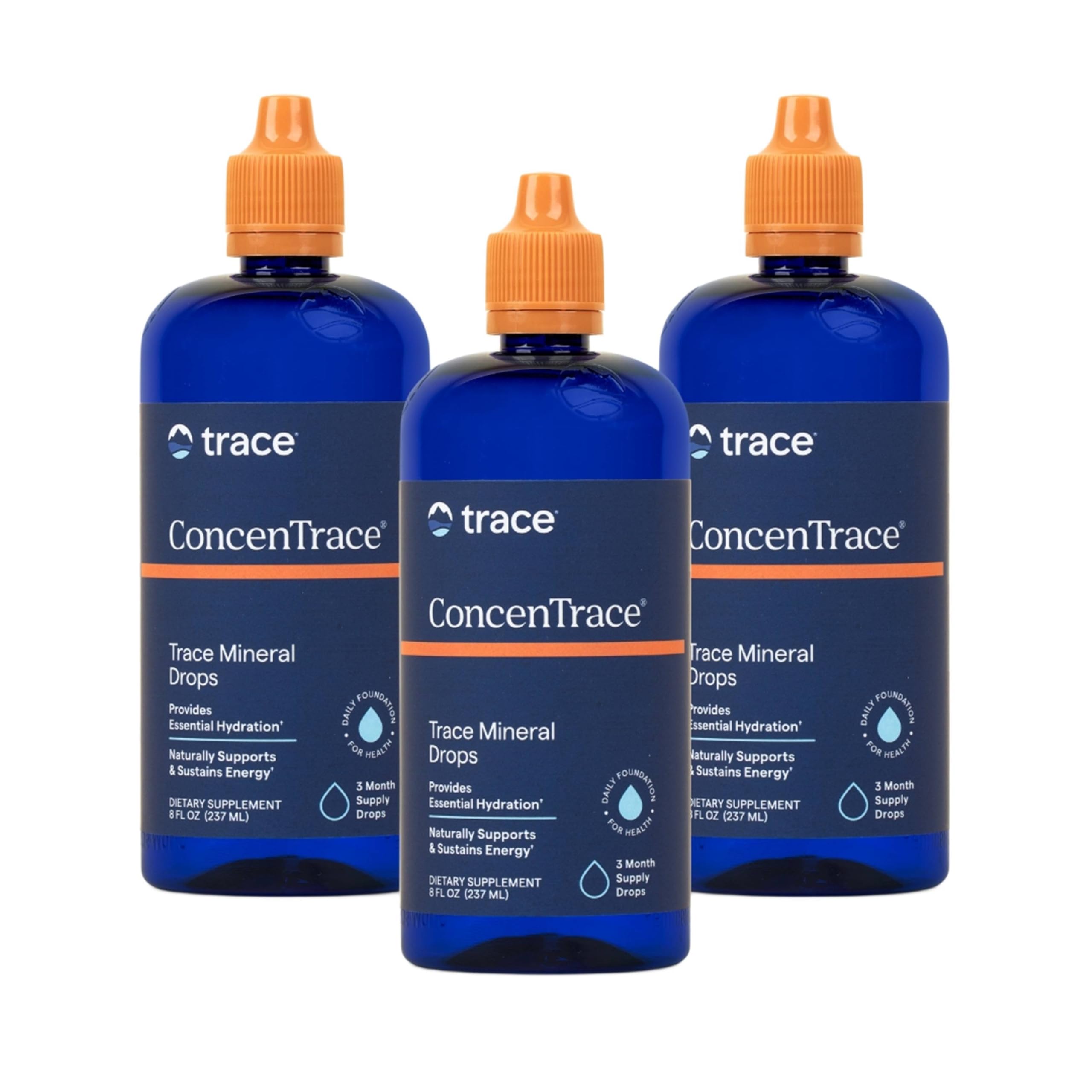 Trace Minerals ConcenTrace Trace Mineral Drops (237 ml) (237ml Pack of 3)
