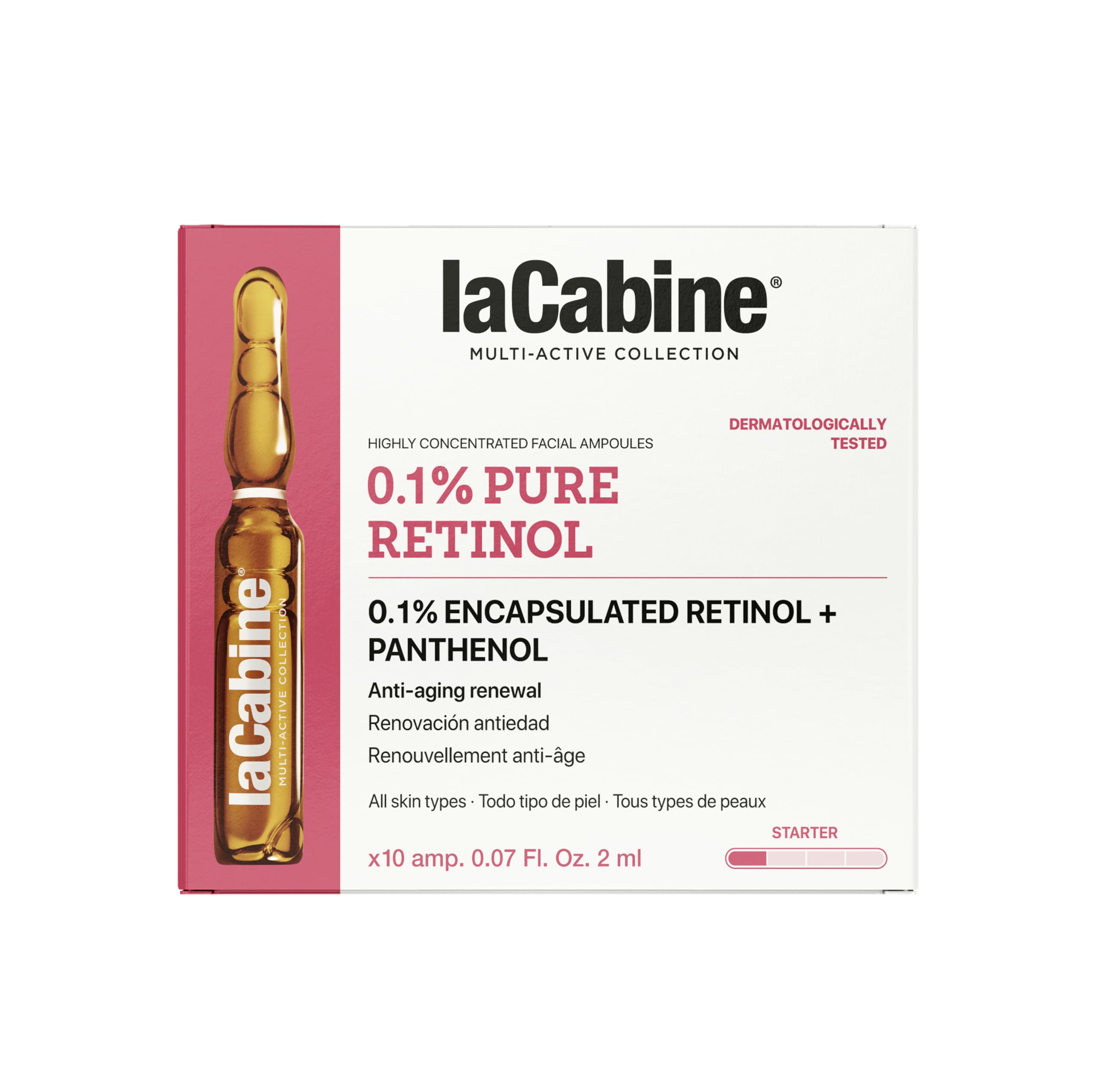 La Cabine Pure Retinol 10 Ampoules of 2 ml One Size,No Colour