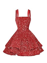 vintys Womens Sequin Homecoming Dresses 2025 Short