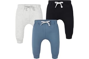AIUI-HARNSBORN Baby Unisex 3-Pack Flexy Pants and Leggings