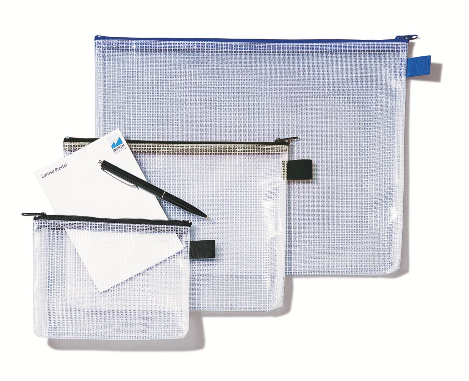 Rexel A5 Mesh Bag and Transparent Casing with Black Zip