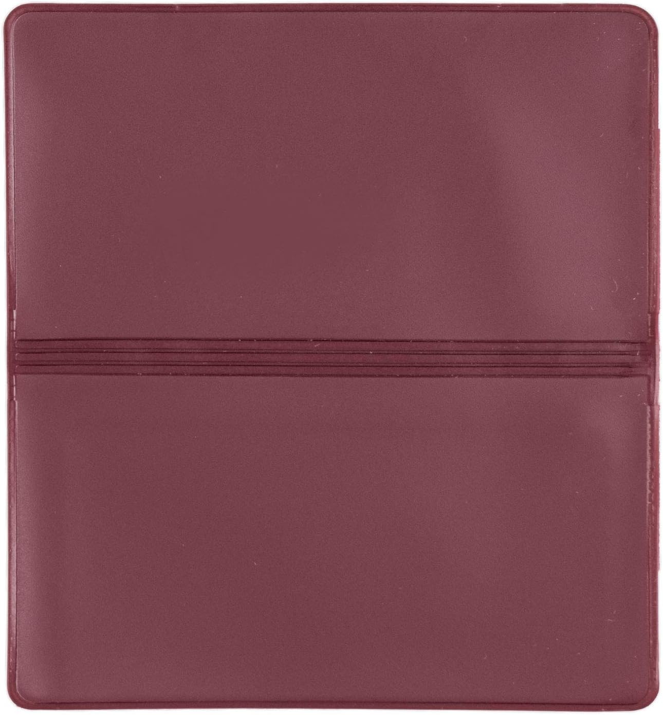 Burgundy Vinyl Checkbook Cover, Top Tear Personal Vinyl Checkbook Cover