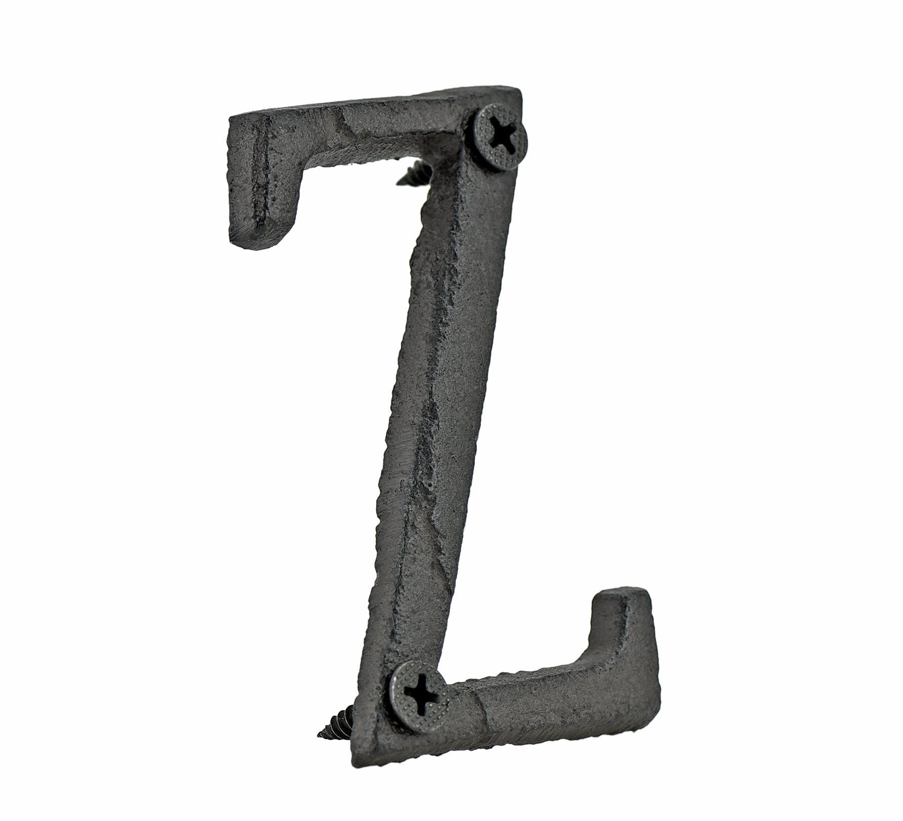 FiveSeasonStuff Vintage Decorative Cast Iron Letters with Mounting Screws (Z)