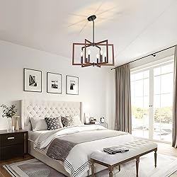 MeiShiDeng 22" Farmhouse Chandeliers for Dining