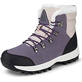 Mishansha Winter Boots for Women Water-Resistant Warm Snow Boots with Fur Lining Non Slip Sole for Outdoor Cold Weather Hiking Walking Trekking