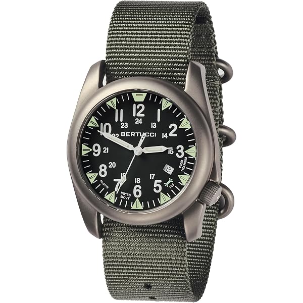 Amazon.com: BERTUCCI A-2T Vintage Watch | Green Dial | Swiss Super