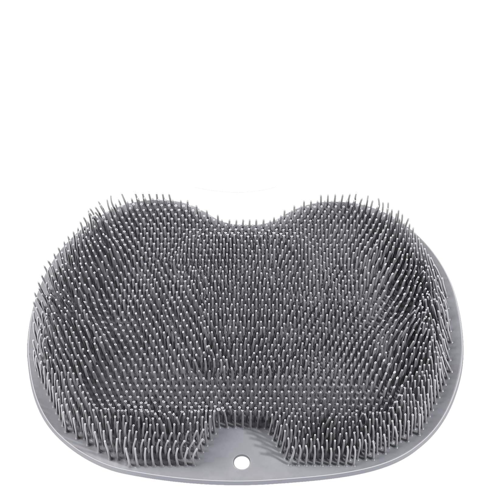 FENGCHUANG Foot Scrubber for Shower, 25 x 30 CM, Silica Gel Shower Foot Scrubber Mat with Non-Slip Suction Cups, for Improving Circulation and Relieving Tired Feet (Grey)