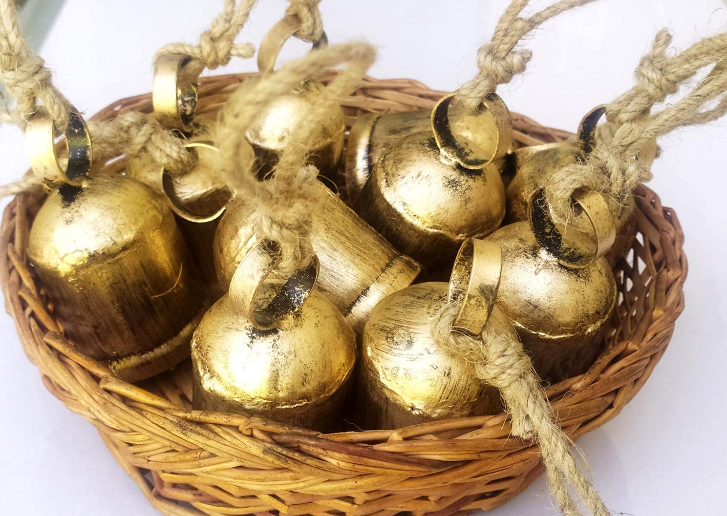 Buy S.S. Collectibles, Vintage Rustic Brass Decorative Jingle Bells for