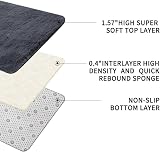 Sour Lemon 140x200cm Grey Shag Rug Soft Non Slip Large Living Room view 3