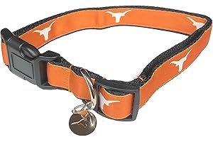 PRO SPORT BRAND College Pet Dog Collars (Small, Texas)