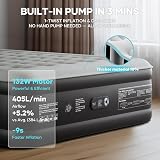 OlarHike King Size Airbed 152 x 203 cm with Built‑in Pump 46 cm High view 9