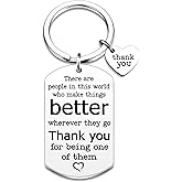 WIRNGF Thank You Gifts for Women Men Coworkers Boss Employees Best Friend Inspirational Keychain Teacher Nurse Driver Appreciation Gifts Coworker Leaving Going Away Retirement Gift Ideas