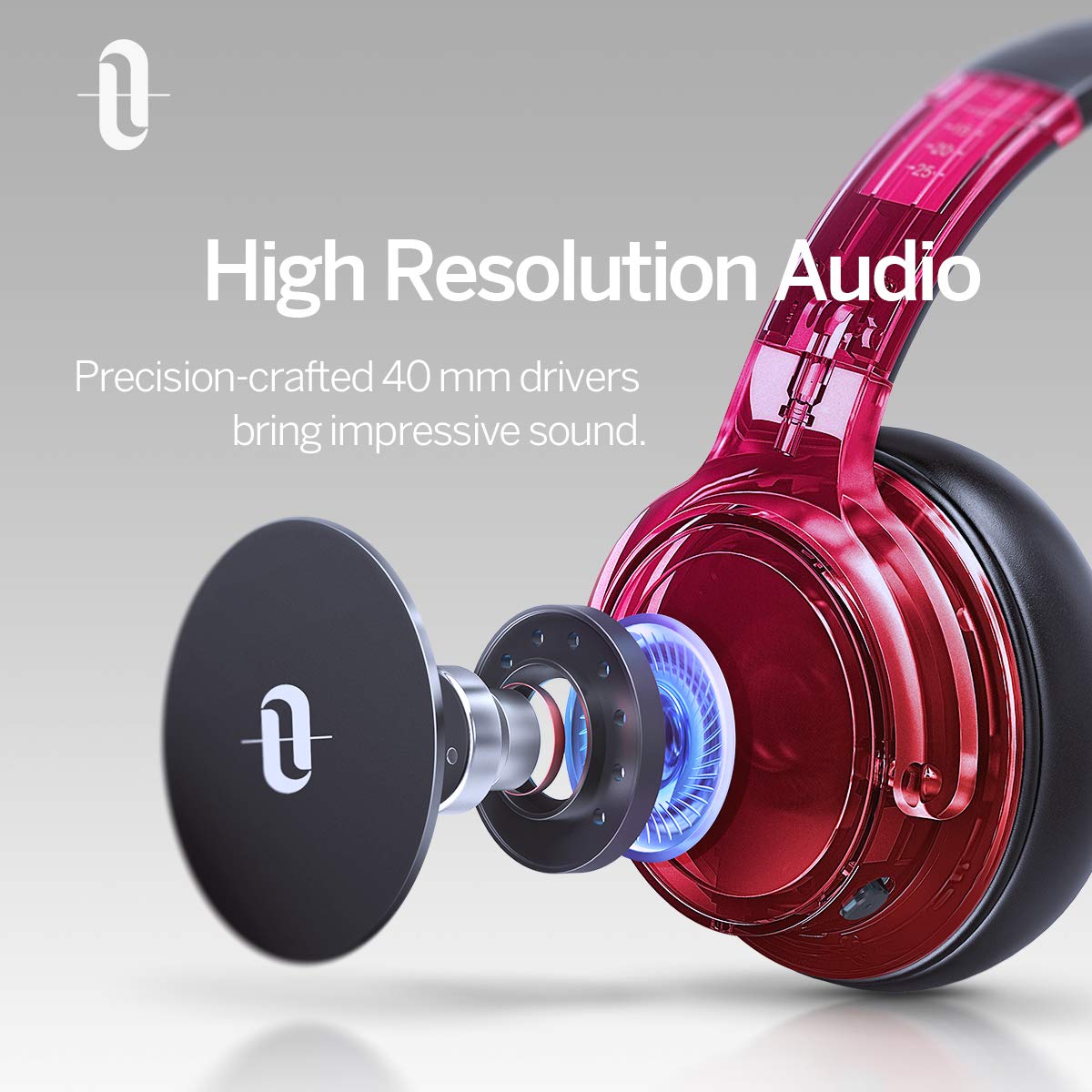 TaoTronics Active Noise Cancelling Bluetooth Headphones HiFi Stereo