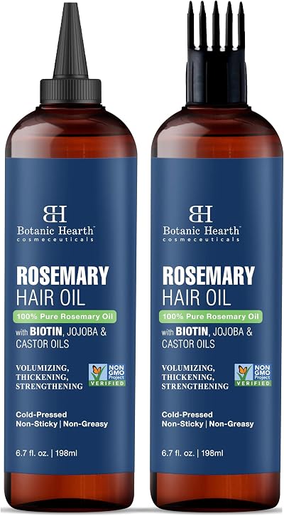 Botanic Hearth Rosemary Hair Oil 6.7 fl oz Duo Pack Scalp Treatment