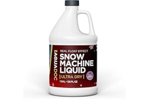 MAV AQUADOC AquaDoc Snow Machine Liquid Concentrate 128 oz, Ultra Dry Snowmaker Fluid for Indoor & Outdoor Use, Creates Fluffy, Dry, Light & Floating Artificial Snow