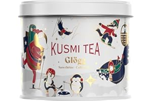 Kusmi Tea - Glögg Christmas Tea - Blend of Organic Hibiscus, Fruits and Spices - Box of 4,23 oz Loose Leaf Tea - Limited Christmas Edition (Winter Sports)