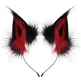 HAOAN Animal Faux Fur Fox Wolf Ear Headband Furry Handmade Hairband Headwear Costume Cosplay Accessories