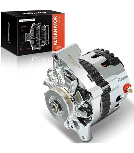 PFM 110-Amp 1-Wire Alternator For Mopar – Chrome, Single V-Belt, High-Output, 12V (Not A Remanufactured Unit)