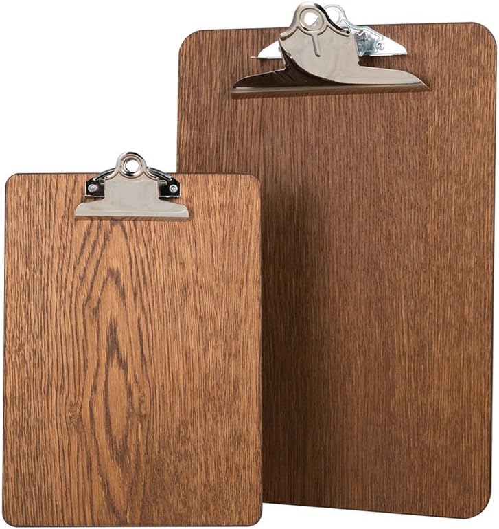 Chalk boards UK A4 Premium wood clipboards (5 pieces), wood, black, 24