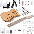 Leo Jaymz DIY TL Style Electric Guitar Kits with Roasted Pine Body and Maple Neck - Maple Fingerboard and All Components Included（TL Roasted Pine）