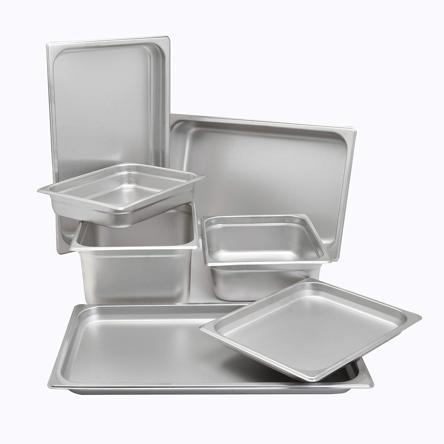 Update International NJP-1004 Steam Table Pan, 4", Stainless Steel: Commercial Food Pans: Industrial & Scientific