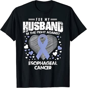 Amazon.com: Esophageal Cancer Awareness Ribbon T Shirts: Clothing