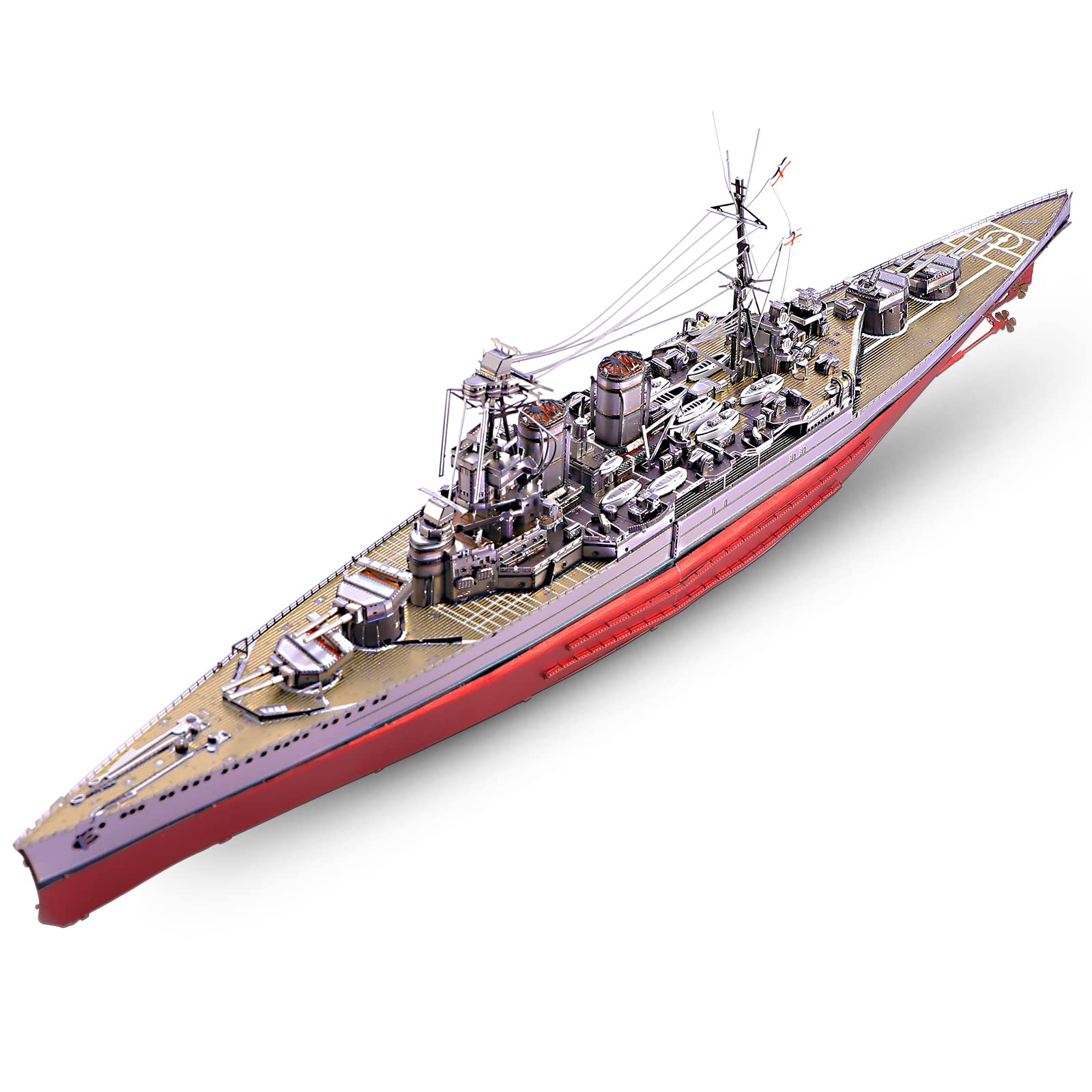 Photo 1 of Piececool 3D Puzzles for Teens Metal Warship Models, HMS Hood Battleship 3D Model Building Kits Puzzle for Adults DIY Crafts, Great Gifts - 270 Pcs