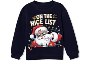 CM-Kid Boy Girl Sweatshirt Ugly Christmas Sweater Style Xmas Santa Dinosaur Shirt 4-10 Years