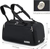KASIBON Sports Duffle Bag 42L with Shoes Compartment Wet Pocket Waterproof view 5