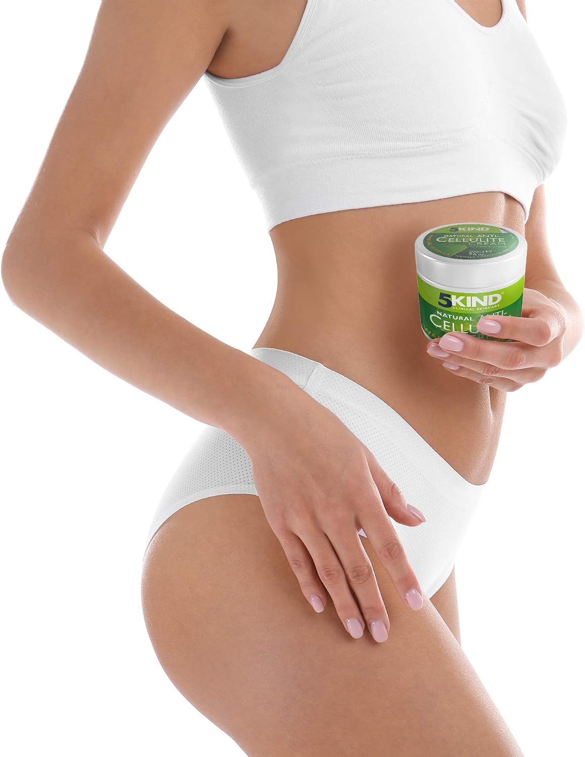 5Kind Extra Strong Anti Cellulite Cream 200ml, Natural Warming Formula Cellulite Remover, Firming Cream for Loose Skin - Image 5