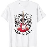 Long Live Rock and Roll Rock&Roll Vintage Electric Guitars T-Shirt