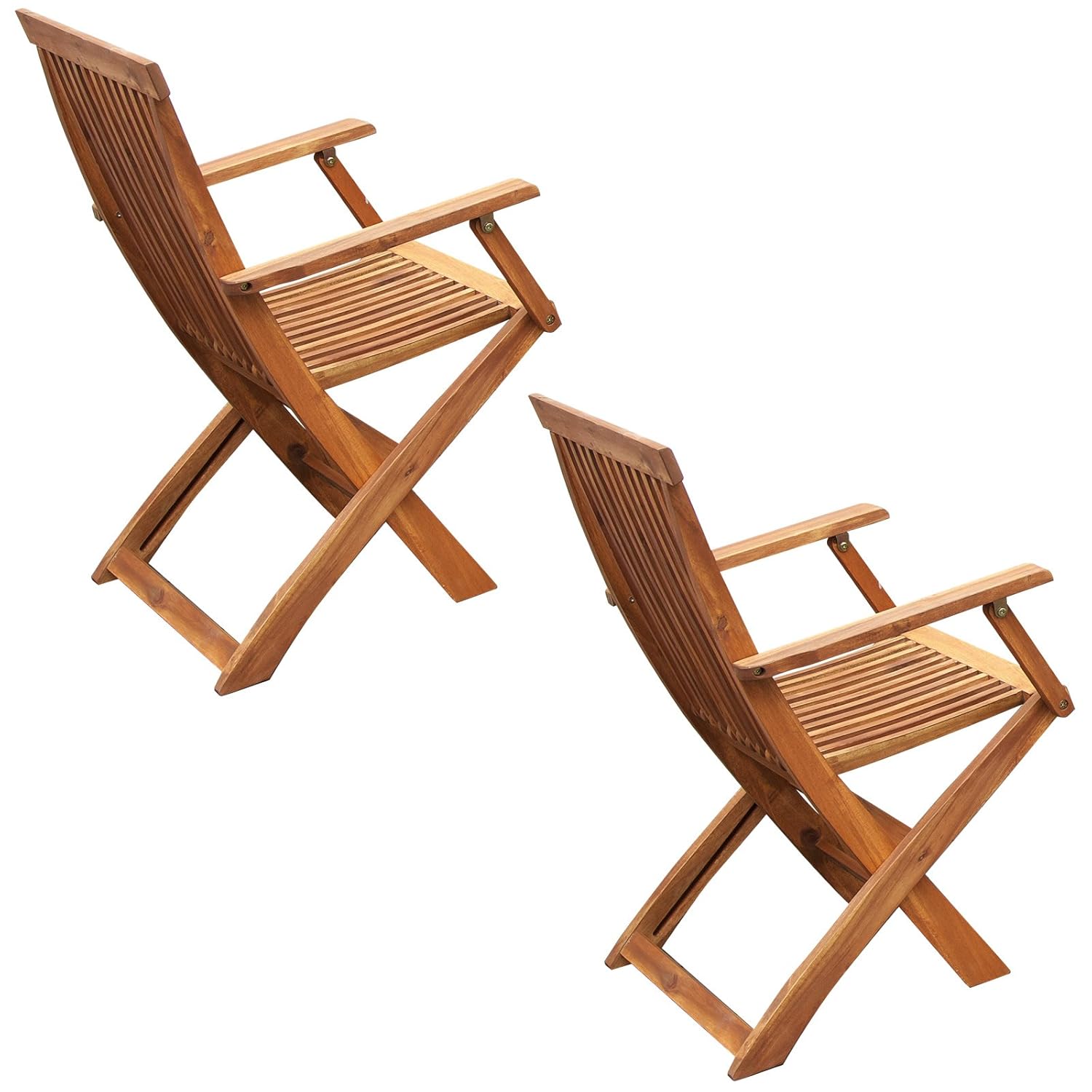 安いそれに目立つ 天然木製 アカシア 肘掛付きコンフォートチェア 2脚ペア Vwa Cfchr 2p B07bytcf7j 保障できる Celebration Fl Us