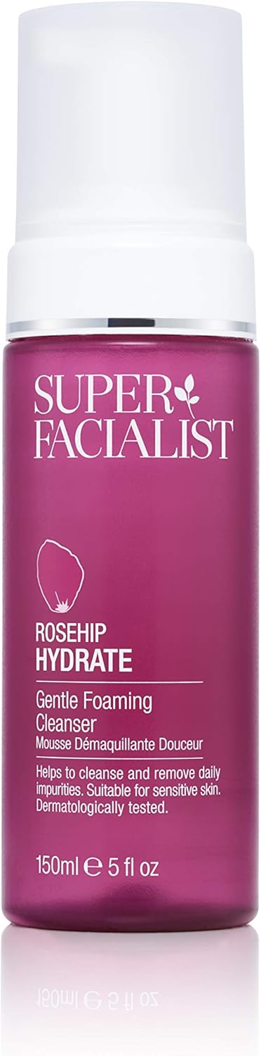 super facialist rosehip hydrate gentle foaming cleanser