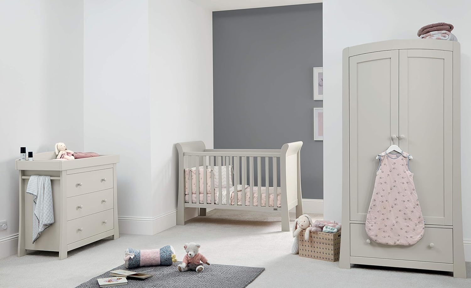 mamas and papas mia sleigh 3 piece set